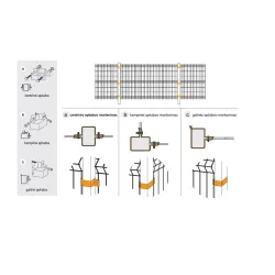 Aiaposti klamber Garden Center 40x60 mm, 2 tk, hall v.