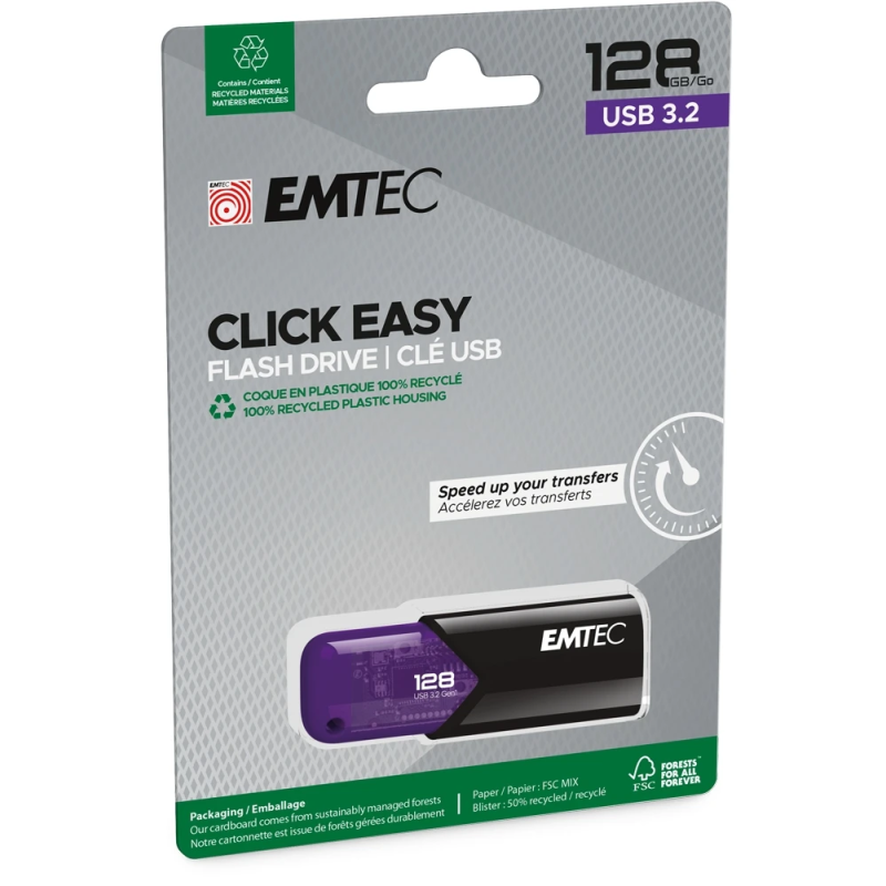 Emtec USB3.2 Click Easy B110 128GB