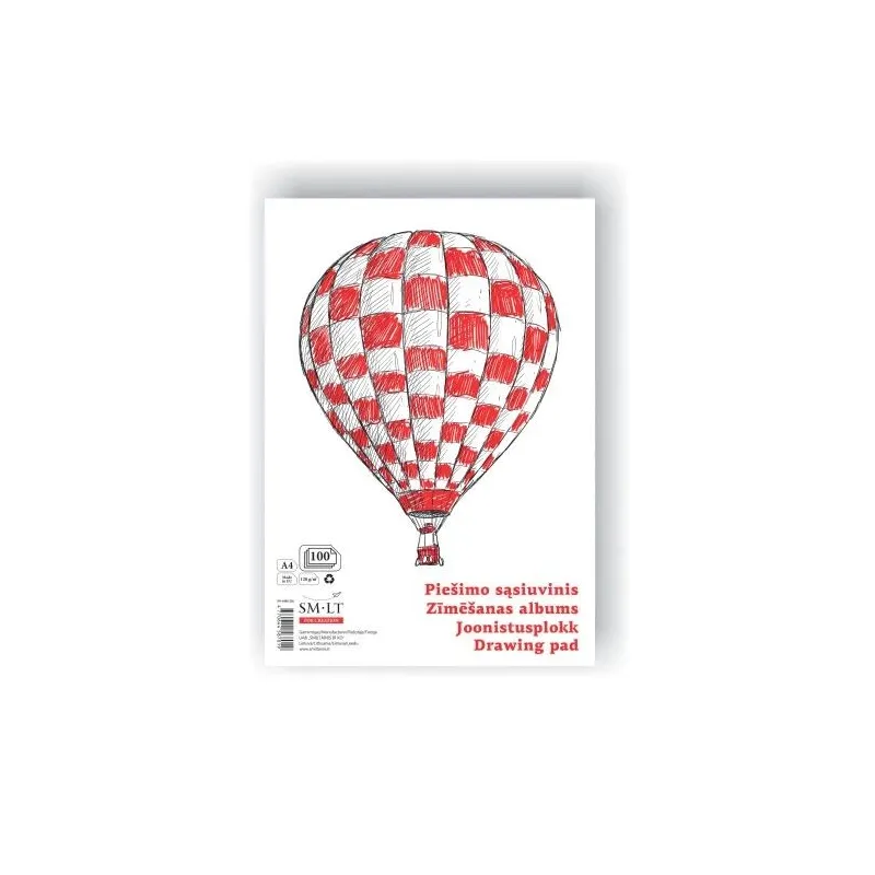 Zīmēšanas papīrs SMLT PS-100,120,, A4, 29.8 cm x 21.1 cm