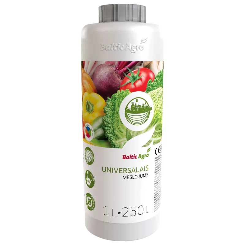 Mēslojums lapu dārzeņiem, ziediem Baltic Agro, šķidrums, 1 l