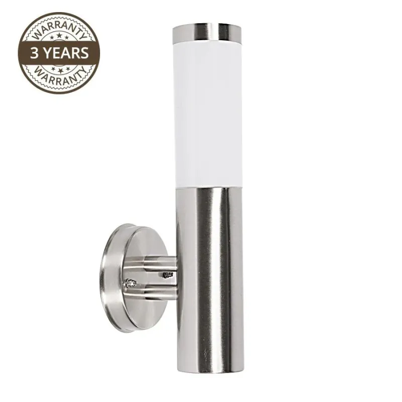 Āra sienas lampa Domoletti DH021-A, 23W, E27, IP44, nerūsējoša tērauda krās., 14.5 cm x 38 cm