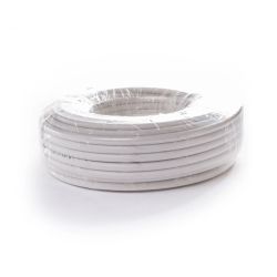 Kabelis tv rg-6 1.02 cu 64cu balts,25,