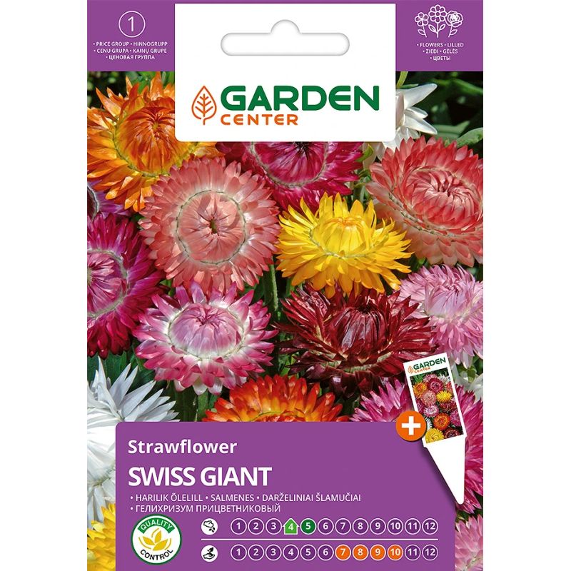 Dārza salmeņu sēklas swiss giant