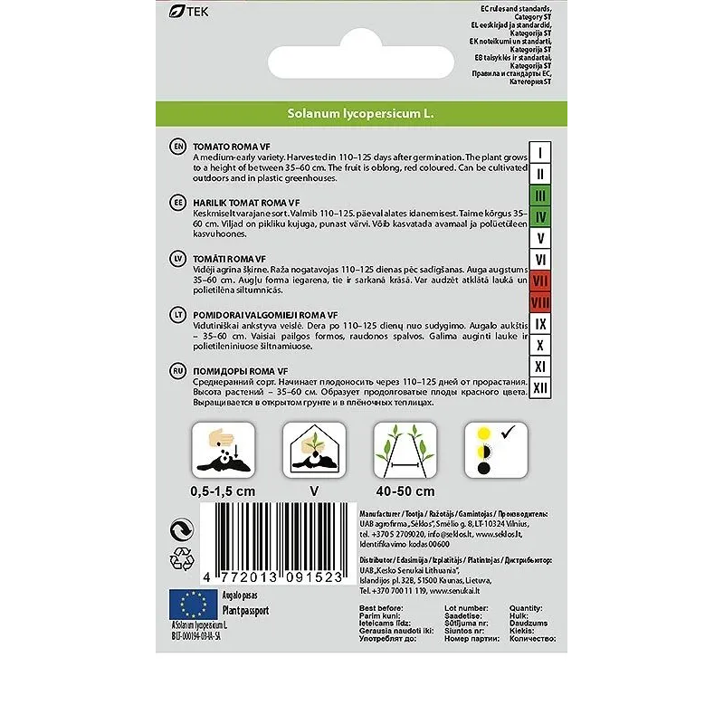Seemned Okko, tomat Roma VF, 0.2 g