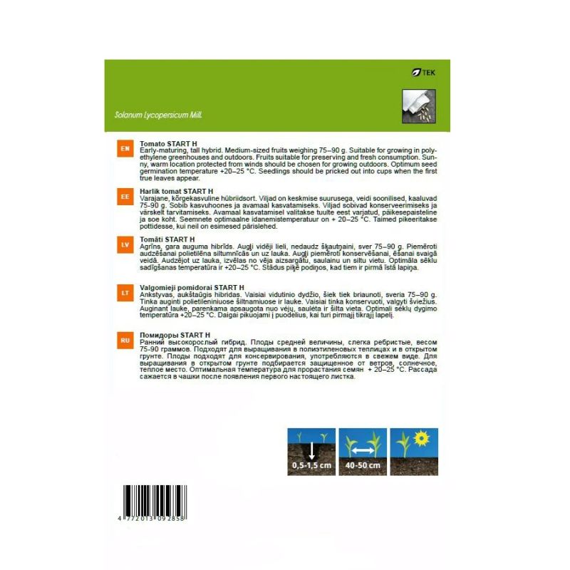 Sēklas tomāti start