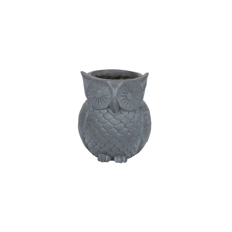 Dārza apdare Pūce LT34101-B, 26 cm x 26 cm x 31 cm, pelēka krās.