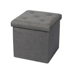Pufas Domoletti XYF15447BE, pilka sp., 38 cm x 38 cm x 37.5 cm