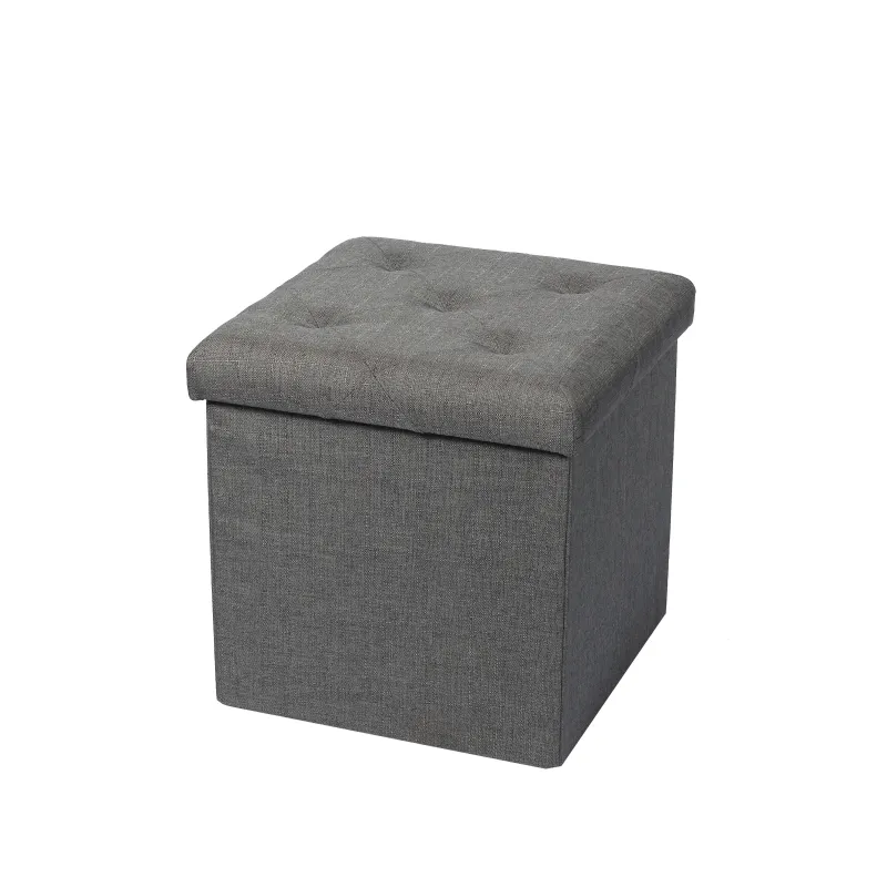 Pufs Domoletti XYF15447BE, pelēka krās., 38 cm x 38 cm x 37.5 cm