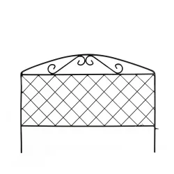 Оградка Garden Center, 60 см x 0.5 см x 43 см, черный цв.