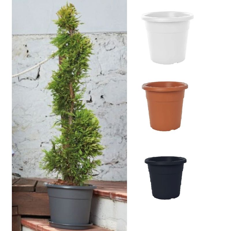 Pl. puķu pods ma000030-120 d30 antracīta