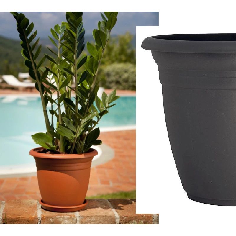 Pl. puķu pods te000021-120 d21 antracīta