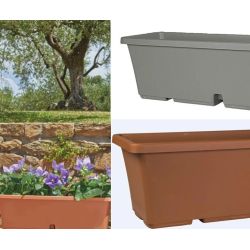 Plastm.puķu pods tbtisb60-125 d60 pelēks