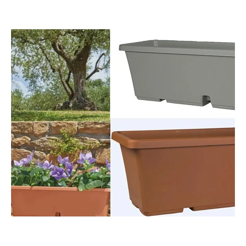 Plastm.puķu pods tbtisb60-125 d60 pelēks