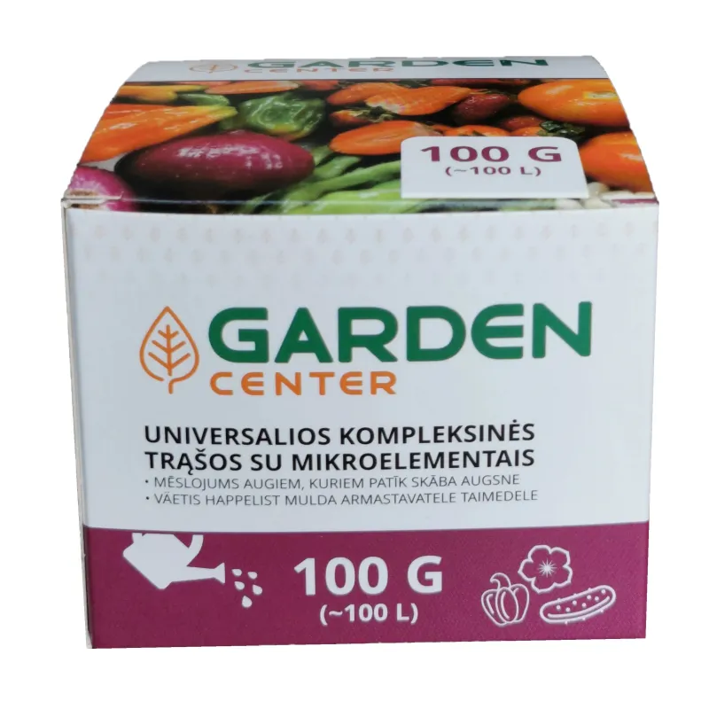 Mēslojums universāls Garden Center, lielam apjomam, 0.1 kg