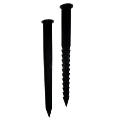 Kinnitusnael Garden Center Strong Border Edge, 23.5 cm x 3 cm x 3 cm, must v., 10 tk