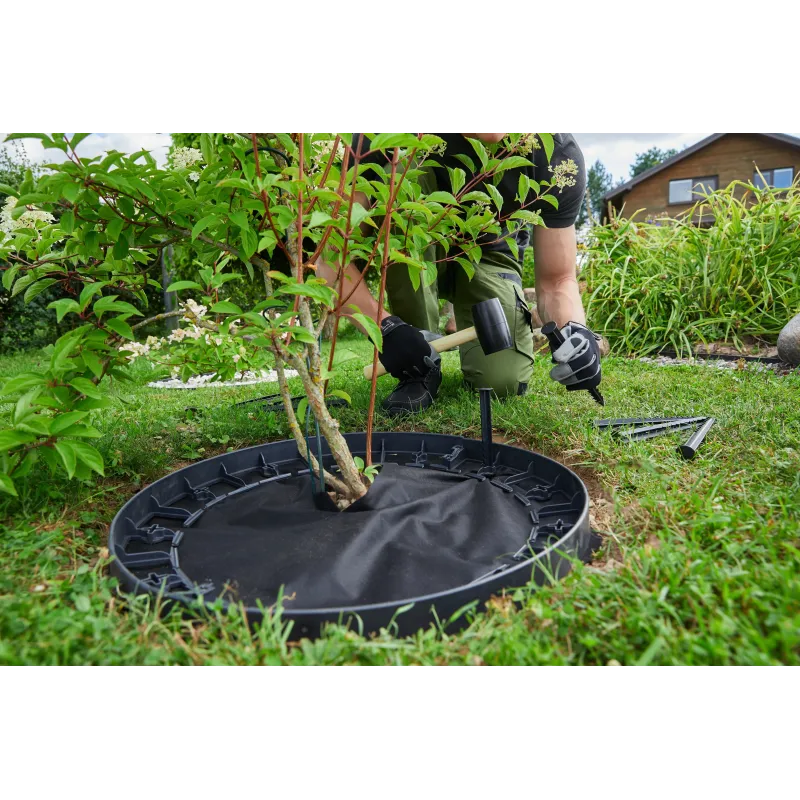 Spraude Garden Center Strong Border Edge, 23.5 cm x 3 cm x 3 cm, melna krās., 10 gab.