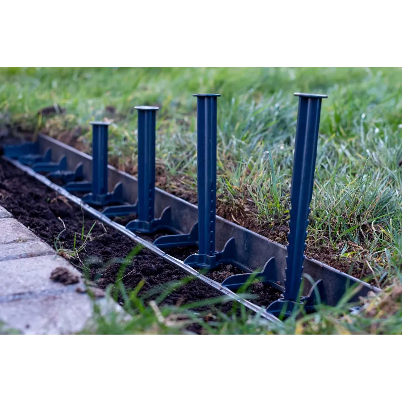 Spraude Garden Center Strong Border Edge, 23.5 cm x 3 cm x 3 cm, melna krās., 10 gab.