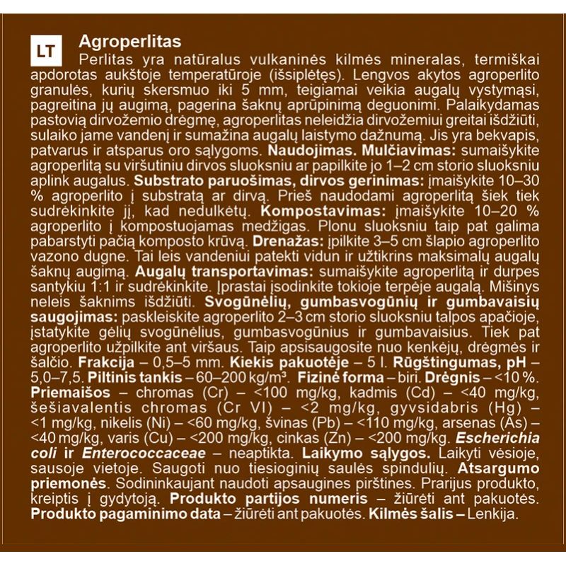 Agroperlīts garden center 5 l