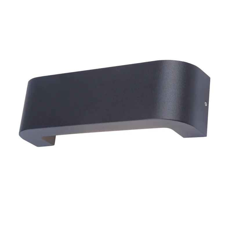 Sieninis lauko šviestuvas Domoletti Figura, 10.5W, LED, IP54, juoda sp., 8 cm x 9 cm