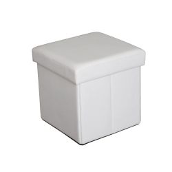 Pufs Domoletti XYF1368B, balta krās., 38 cm x 38 cm x 38 cm