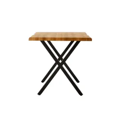 Стол Domoletti Wale, дубовый цв.-черный цв., 120 см x 80 см x 75 см