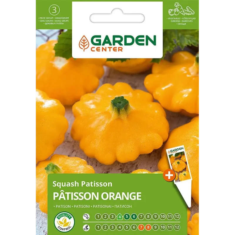 Sēklas Garden Center, patisoni ORANGE, 1 g