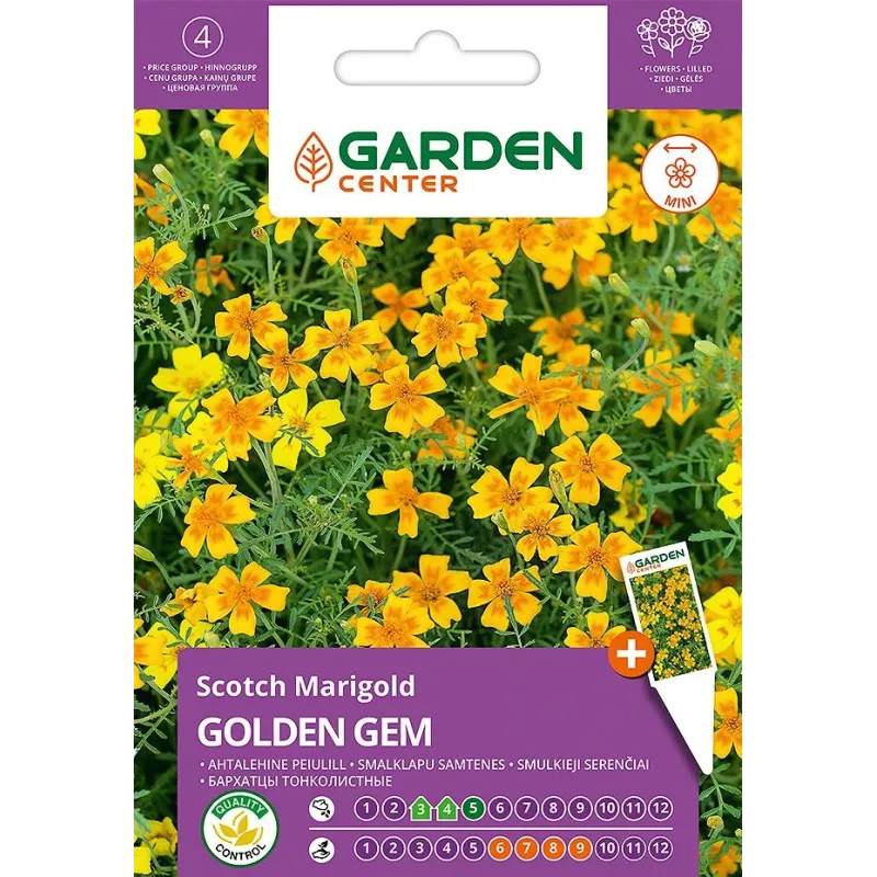 Sēklas Garden Center samtenes GOLDEN GEM, 0.5 g