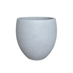 Puķu pods Domoletti RP17-695, keramika-cementa, balta