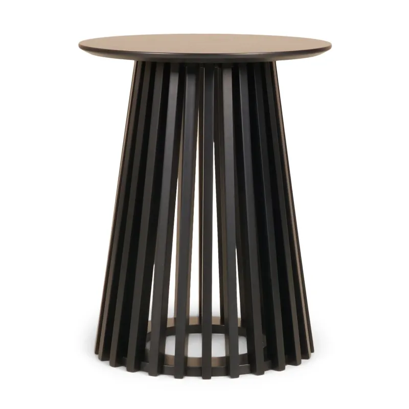 Kafijas galdiņš Domoletti Bilbau, melna, 40 cm x 40 cm x 50 cm