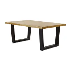 Kavos staliukas Domoletti, juoda sp.-medžio sp., 90 cm x 60 cm x 39 cm