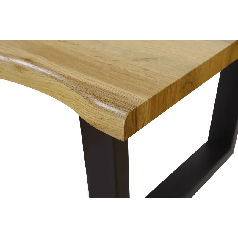 Kafijas galdiņš Domoletti, melna krās.-koka krās., 90 cm x 60 cm x 39 cm