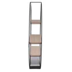 Sienas plaukts Domoletti Sefy, brūna-melna, 60 cm x 10 cm x 60 cm