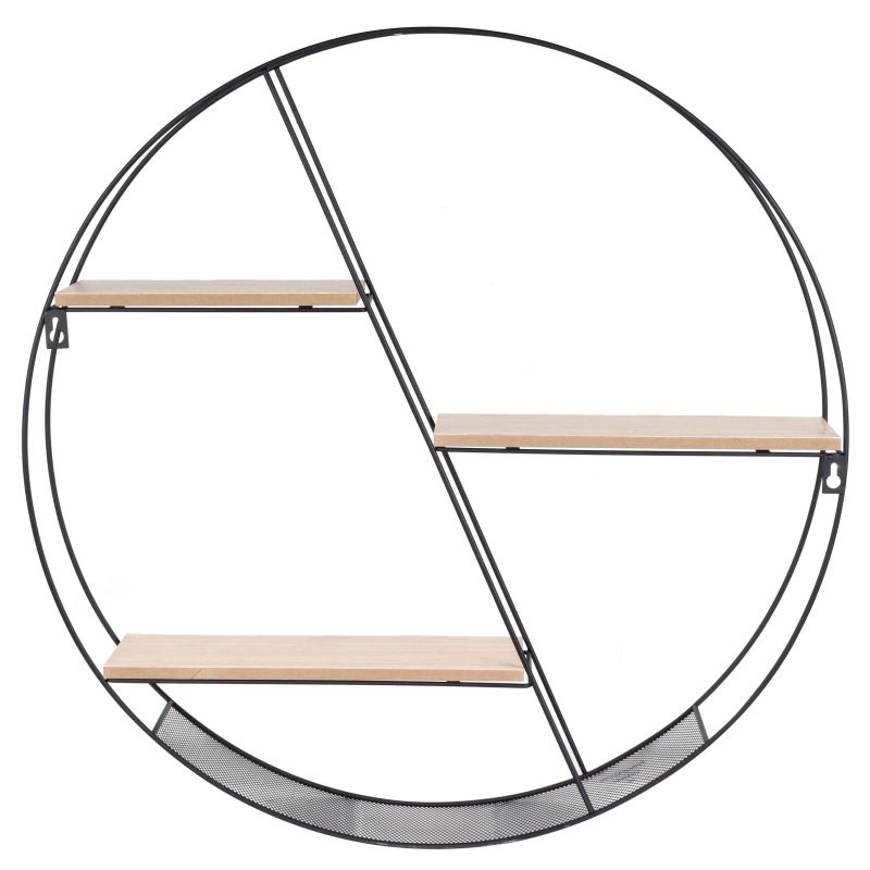 Plaukts selyf 3 plaukti brūns melns