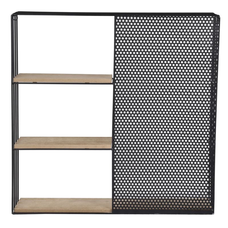 Plaukts rhodri 3 plaukti melns br. balts