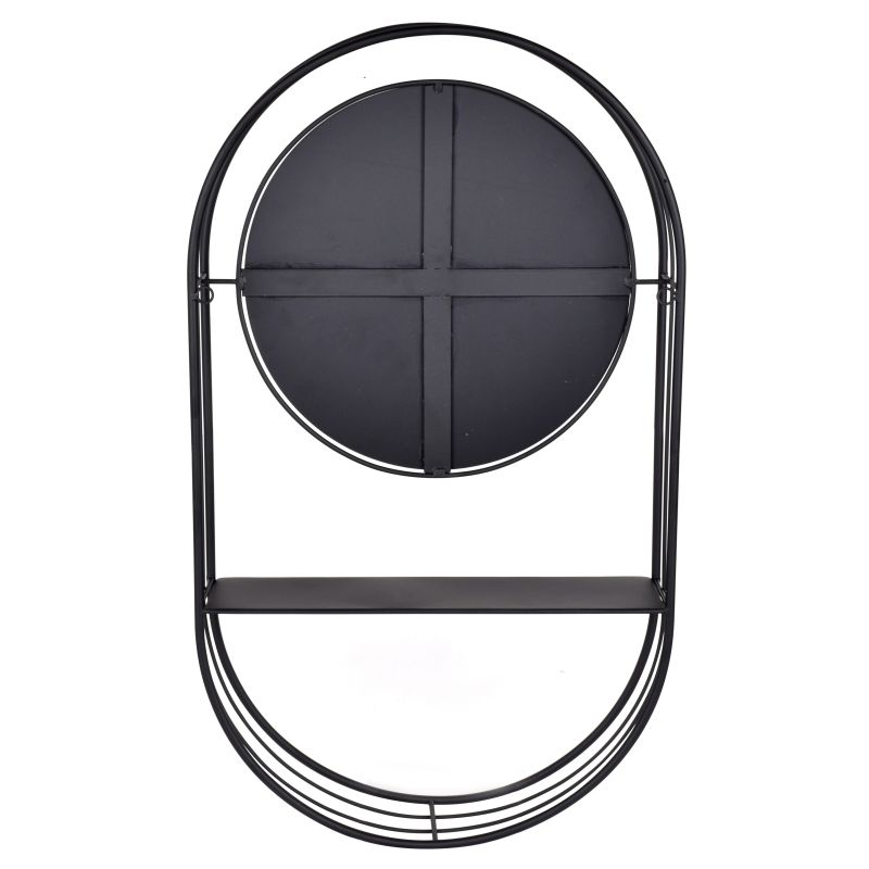 Spogulis ar plauktu meical melns