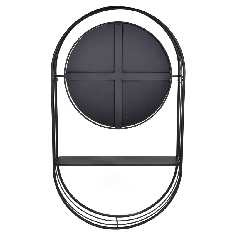 Spogulis Domoletti Meical, stiprināms, 60 cm x 35 cm, melna