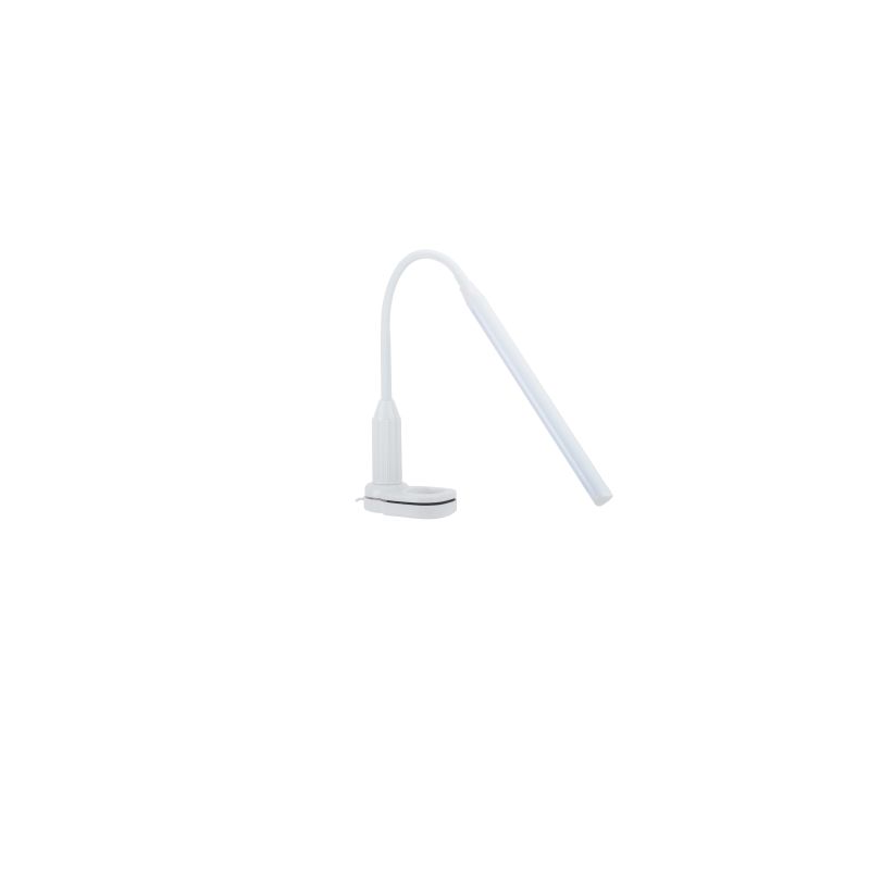 Lampa galda led silica balta