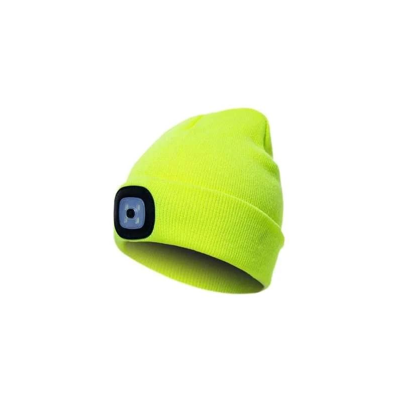 Cepure ar led gaismu dzeltena