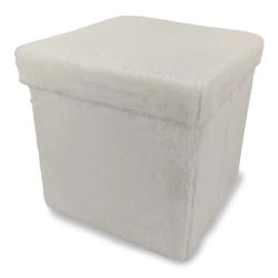 Pufs domoletti 38x38x38cm balts