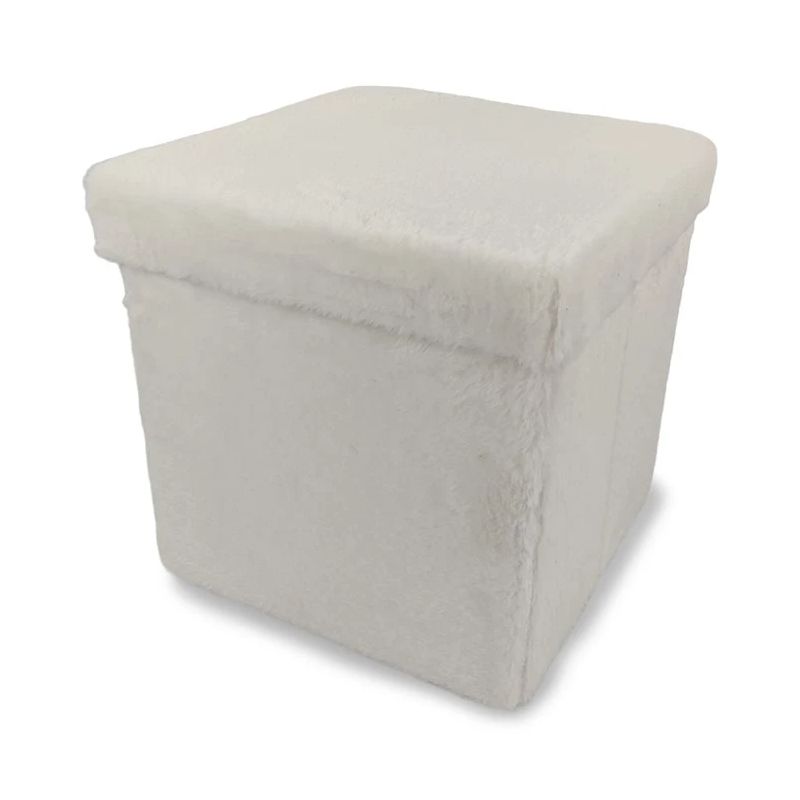 Pufs domoletti 38x38x38cm balts