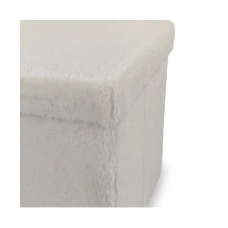 Pufs domoletti 38x38x38cm balts