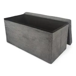 Pufs Domoletti Mateo, pelēki brūns, 38 cm x 38 cm x 76 cm