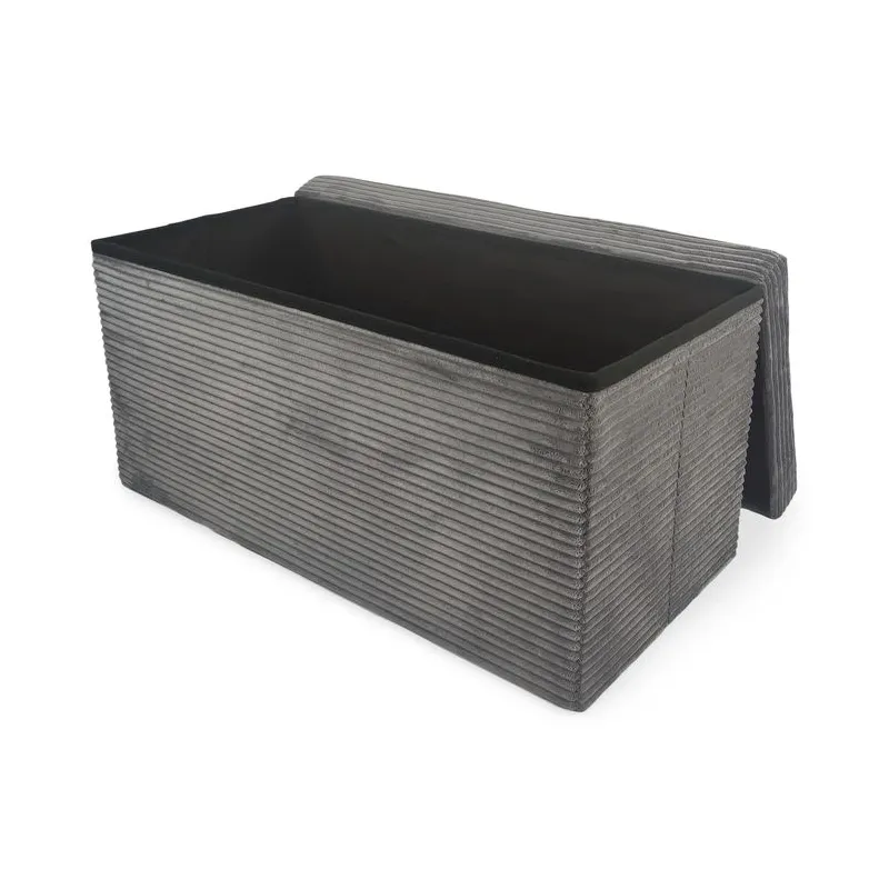 Pufs Domoletti Mateo, pelēki brūns, 38 cm x 38 cm x 76 cm