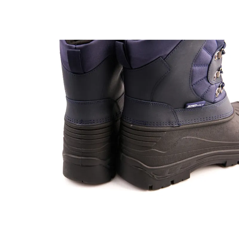 Sniega zābaki vīriešu Haushalt PED-SS010, ar stulmu, ar siltinājumu, zila-melna, 41 izmērs