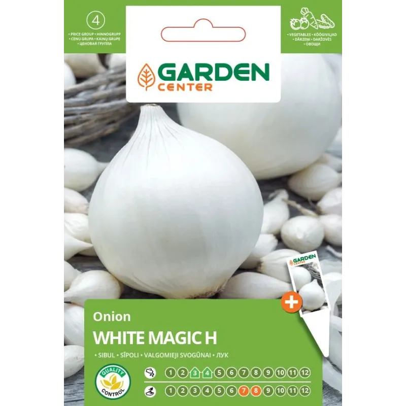 Sēklas Garden Center, sīpoli WHITE MAGIC H, 0.5 g