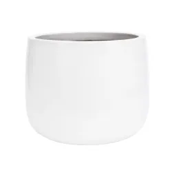 Gėlių vazonas Domoletti GG.6696.015 CL.GI.158, keramika-molis, balta sp.