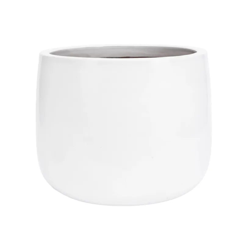 Lillepott Domoletti GG.6696.015 CL.GI.158, keraamiline-savi, valge v.