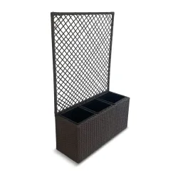 Puķu pods Domoletti 53000010615, plastmasa, brūna