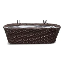 Balkona stādītājs Domoletti 53000011110, plastmasa, brūna