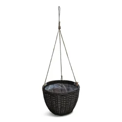 Rippuv lillepott Domoletti 53000011113, plastik, pruun v.